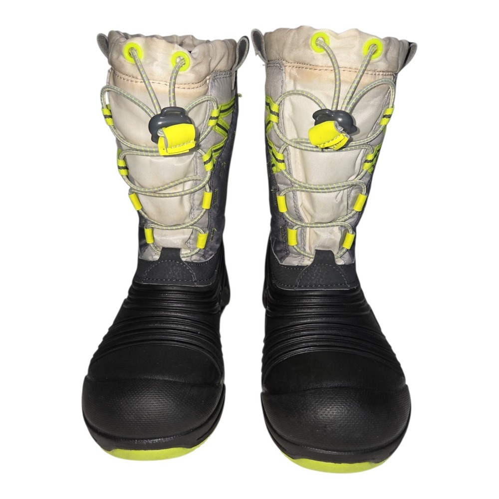 Merrell Snow Boots Kids Size 2 Grey Snow Quest Lite 2.0 JR Waterproof Insulated